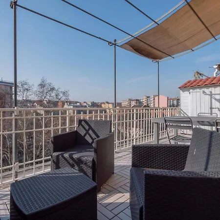 De Angeli San Siro Penthouse With Terraces * Milan